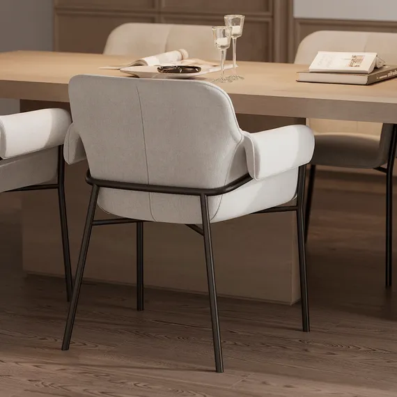 Стул-кресло Luras светло-серый шенилл