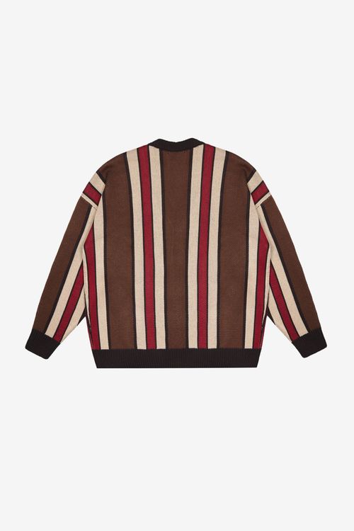 Кардиган RUFF Global Shadow Stripes коричневый