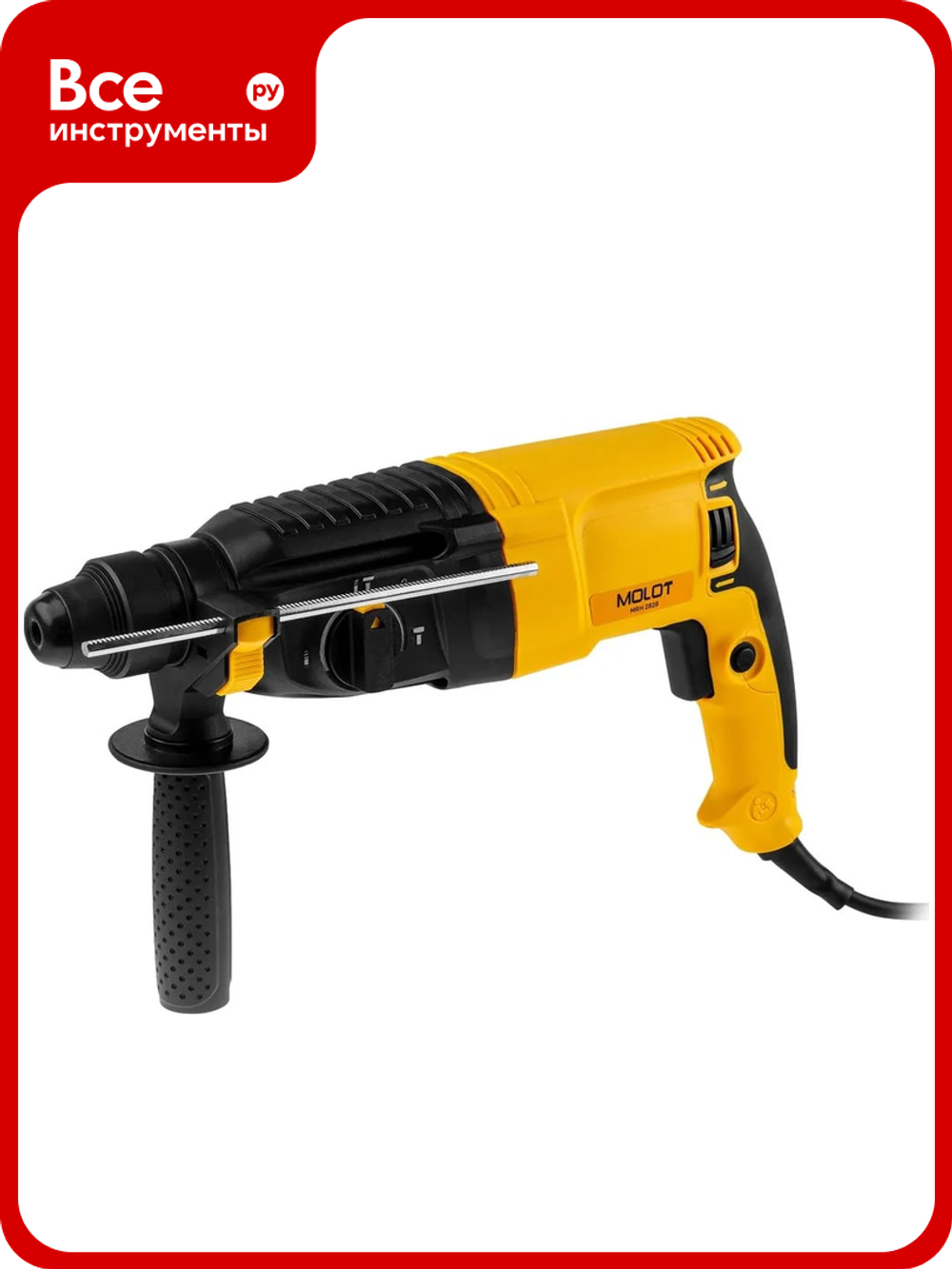 Перфоратор MOLOT MRH 2828 в коробке 800 Вт, 3 Дж, 26 мм 1335576