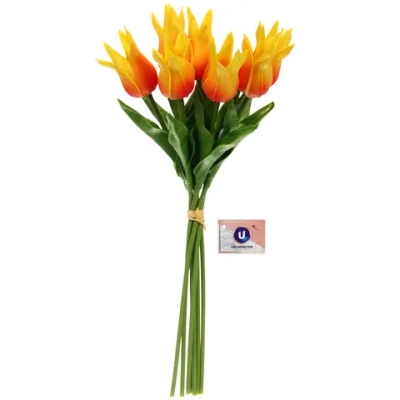 Цветы искусственные «Natur» 37см Тюльпаны 7шт желтые