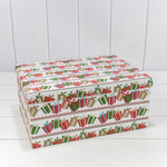 Коробка 34 х 26 х 15.3 см Набор 10 шт "Новый год" (Белый)