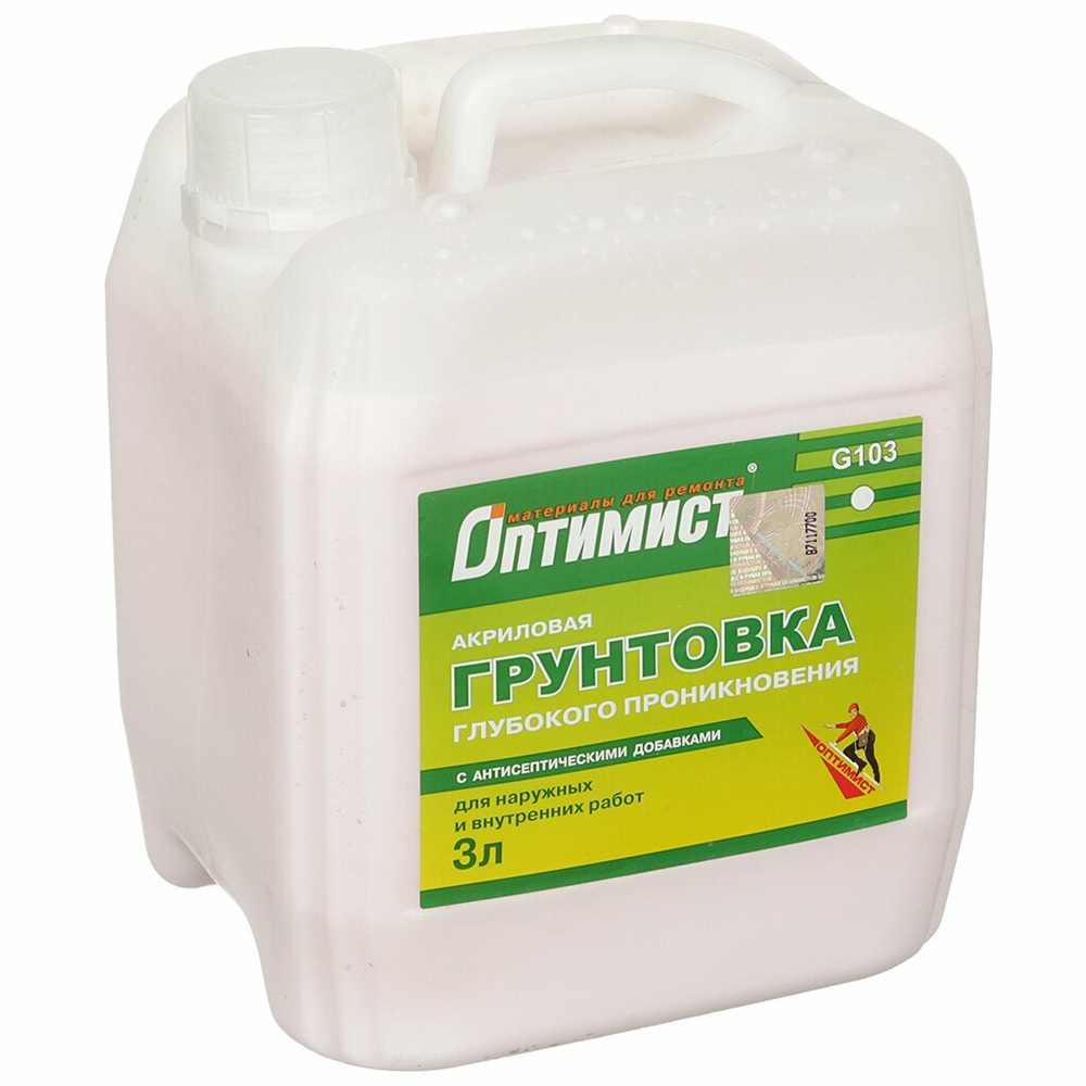 Грунтовка G103 Оптимист, глубокого проникновения 3л