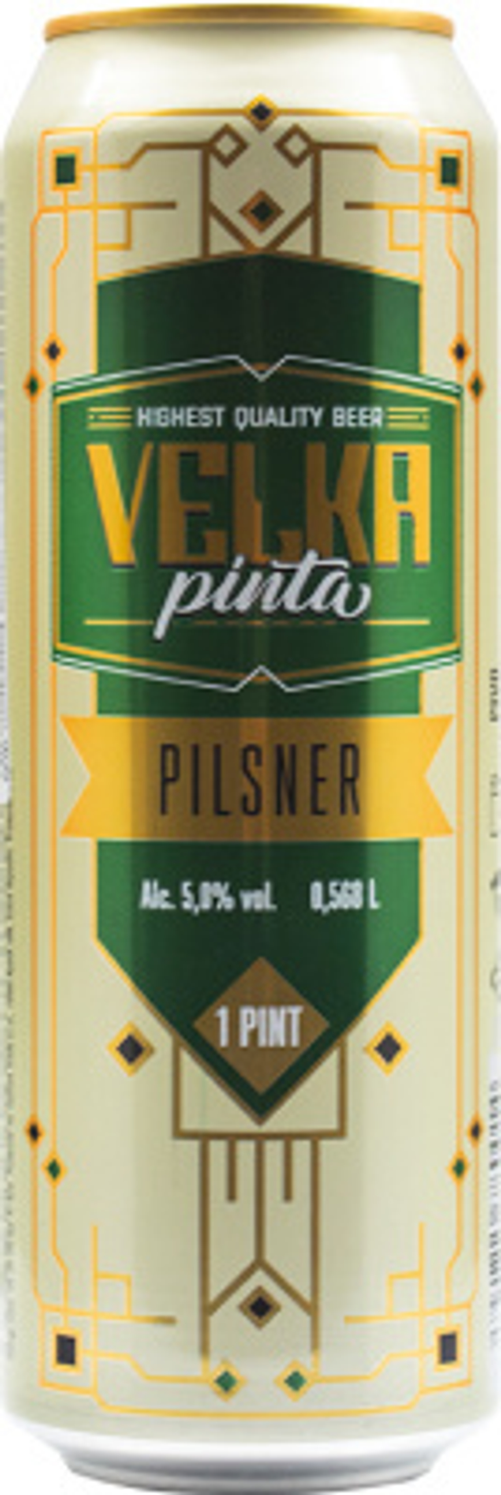 Пиво Велка Пинта Пилснер / Velka Pinta Pilsner 0.568 - банка