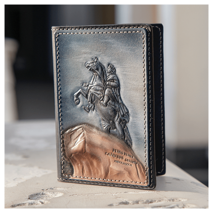 Обложка для документов «Городские мотивы» серая