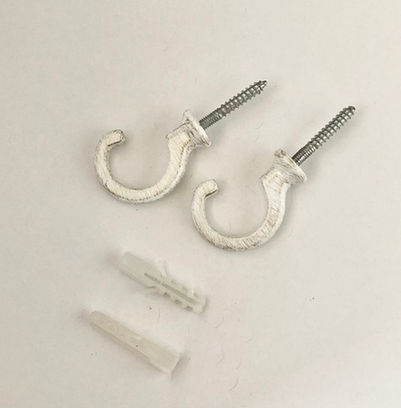 Крючок-держатель для штор Фистро Ост, цвет белое золото (2 шт)