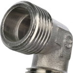 Отвод 90° с наружной резьбой STOUT SFT 0010 - 1/2" (для стальных труб, латунь никелированная)