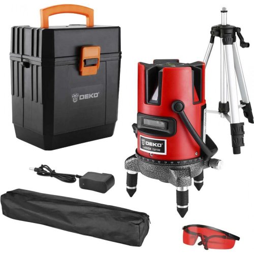 Лазерный уровень DEKO DKLL02 RB SET 4 самовыравнивающийся 065-0273