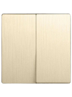 Выключатель 2-клавишный черный матовый Werkel WL10-SW-2G