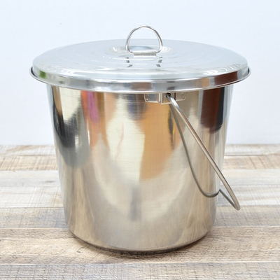 Ведро 10л нерж с крышкой 282041