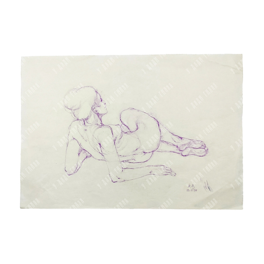 Эскизы обнаженной натуры. Карандаш, уголь, сангина. 1996