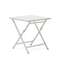 Стол садовый складной Torreta из алюминия с белой отделкой 70 x 70 см