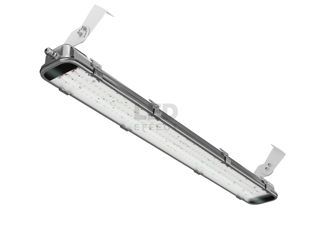 Светильник LED ДСП МЕТАН 53Вт 7800лм 5000К IP65 КСС Д, БАП 1ч 1283х165х75мм LED Effect