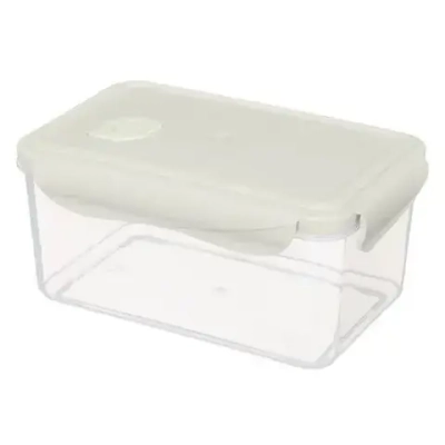 Контейнер для продуктов герметичный с клапаном eco style прямоугольный 1,6л (светло-серы