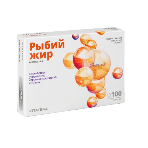 Витатека рыбий жир пищевой капсулы №100 Мирролла