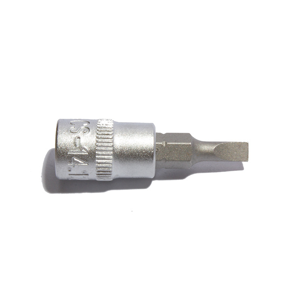 Торцевая головка короткая с битой 1/4" SL4, СТАНКОИМПОРТ, CS-14.12.SL4