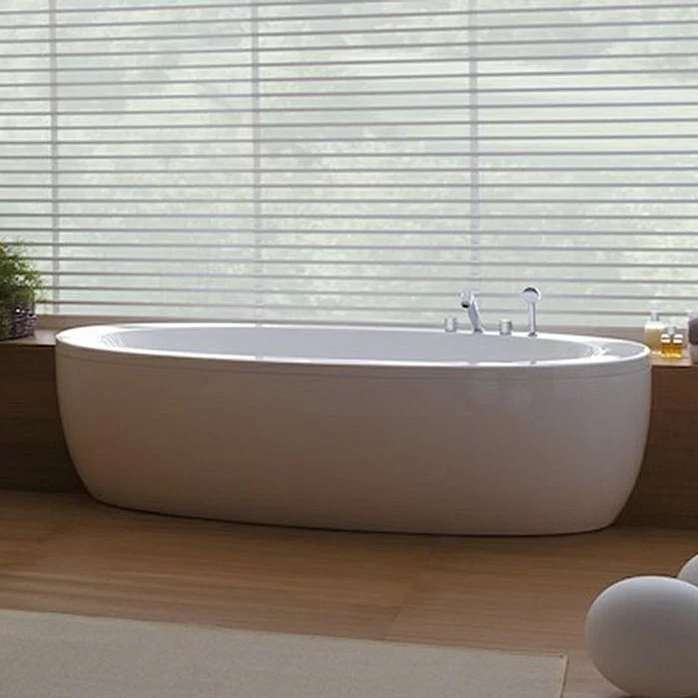 Акриловая ванна Laufen Alessi One 203х102 2.4197.0.000.000.1 белая
