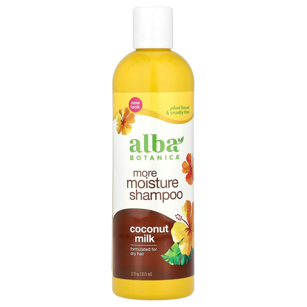 Alba Botanica, увлажняющий шампунь с кокосовым молоком, 355 мл (12 жидк. унций)