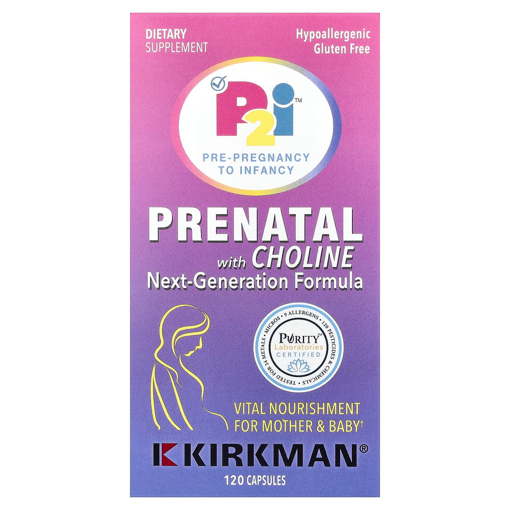 Kirkman Labs, Prenatal with Choline, 120 Capsules