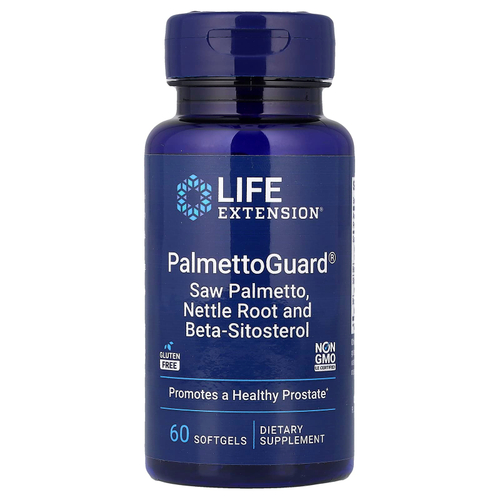 Life Extension, PalmettoGuard®, сереноя, корень крапивы и бета-ситостерол, 60 капсул