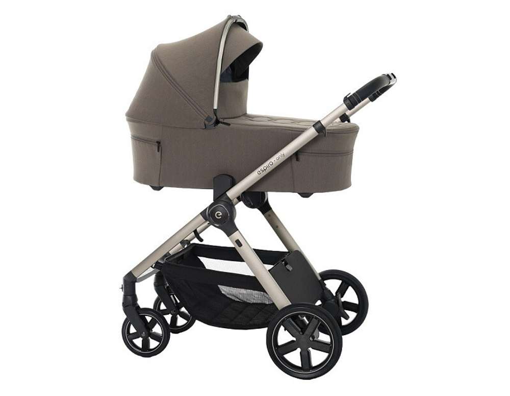 Детская коляска 3 в 1 Espiro Only 2025 и автокресло Pi Begie 409 smokey taupe / Бежевый (Beige 109)