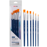 Набор кистей DELI для акварели и гуаши, нейлон, 6 штук в уп.,  №8, 6, 4