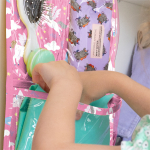 Кармашки для детского сада на липучке. Единороги принт