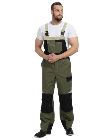 Костюм "Вектрон-2 МВО" полукомбинезон (хаки/черный/бежевый)