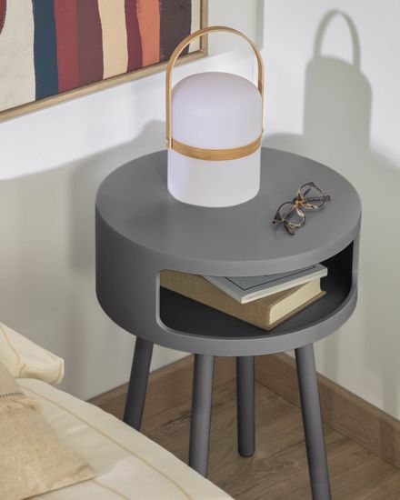 Столик Bruk с полкой серый Испания