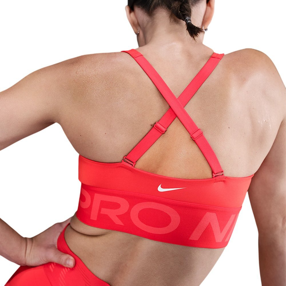 Спортивный женский топ Nike Pro Indy Plunge Bra Red
