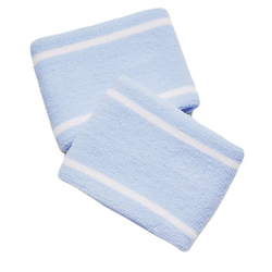 Напульсник теннисный Under Armour Striped Performance Terry Wristbands - небесный