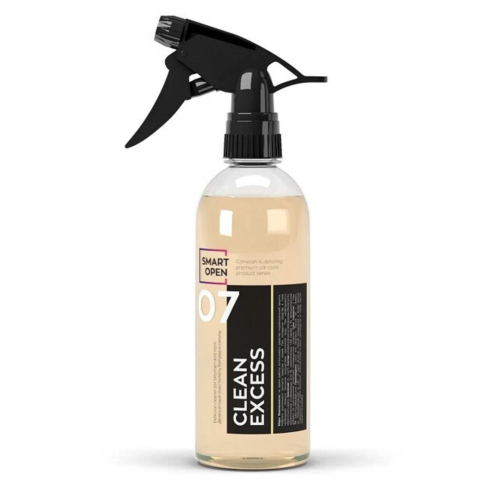 (Smart Open) Деликатный очиститель битума и смолы SMART CLEAN EXCESS 07 триггер  (0,5л) /18