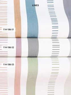 Обои флизелиновые, полоса серо-голубая, метровые, для спальни, для коридора, Lines