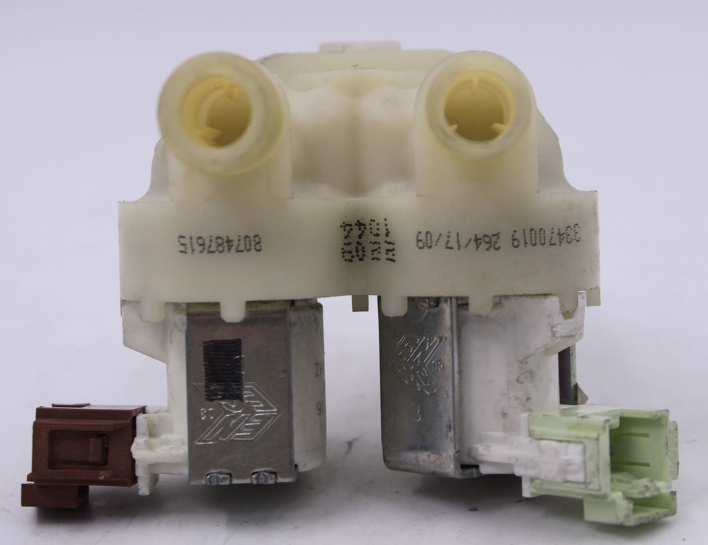 Электромагнитный заливной клапан 33470019 (2x180) к стиральным машинам Electrolux, AEG, Zanussi