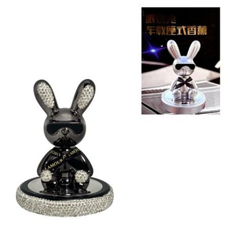 Ароматизатор-игрушка -на торпеду- ЗАЯЦ - YC-25BL черный