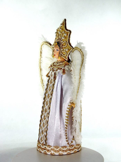 Фарфоровая кукла коллекционная Царевна-Лебедь