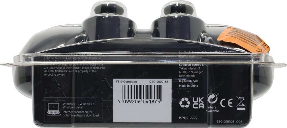Геймпад Logitech Gamepad F310 USB (10кн., 8 поз.перекл., 2 мини- джойстика) 940-000138