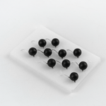 Мормышка вольфрамовая Wormix 826 "Шар черный с ушком" (8мм, 5гр, 10шт/уп)