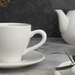 Чайная пара 150 мл белая d 8 см h6,5 см фарфор P.L. Proff Cuisine [8]