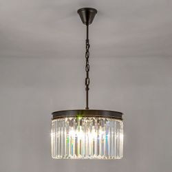 Citilux Мартин CL332081 Люстра хрустальная подвесная Прозрачная