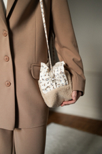 Косметичка Boho со съемной ручкой, Бежевый