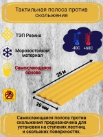 Накладка противоскользящая резиновая на ступени, 25 метров