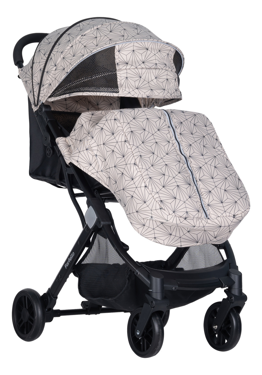 Коляска прогулочная Farfello Comfy Go, ажурный бежевый Артикул: CG-55