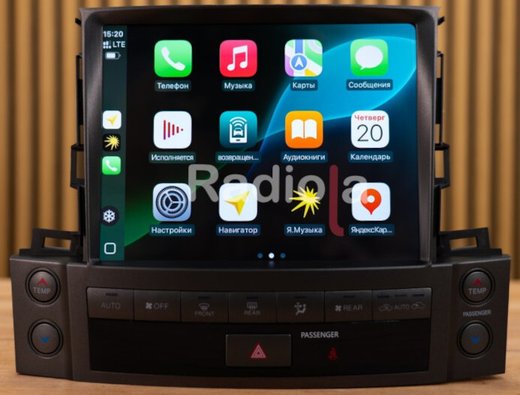 Магнитола для Lexus LX570 2007-2015 - Radiola RDL-LEX-LX08-DH монитор 10.4" на Android 13, TS20, 8+256Гб, CarPlay, 4G SIM-слот