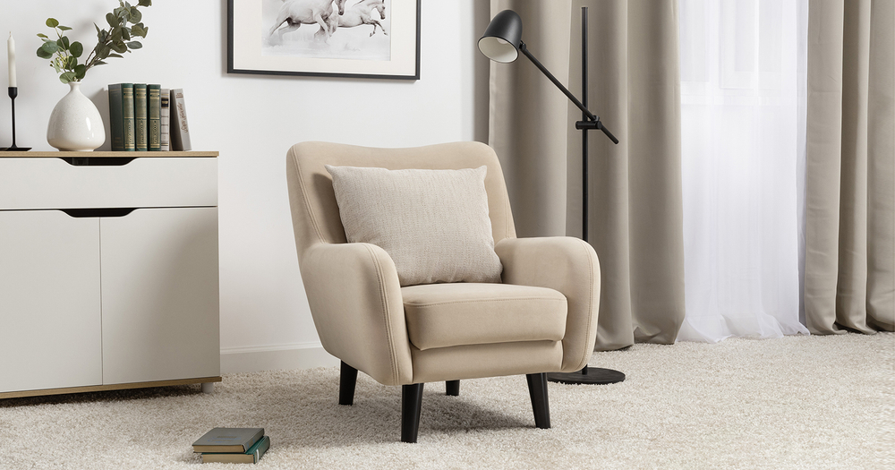 Дакота кресло для отдыха (кремовый)