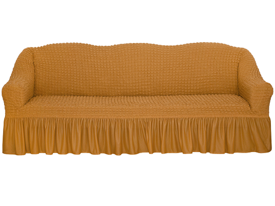 Чехол Стандарт на 3-х местный диван, цвет Горчичный
