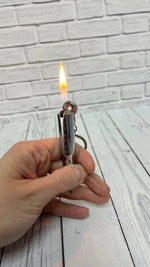 Зажигалка "Пуля" серебряная