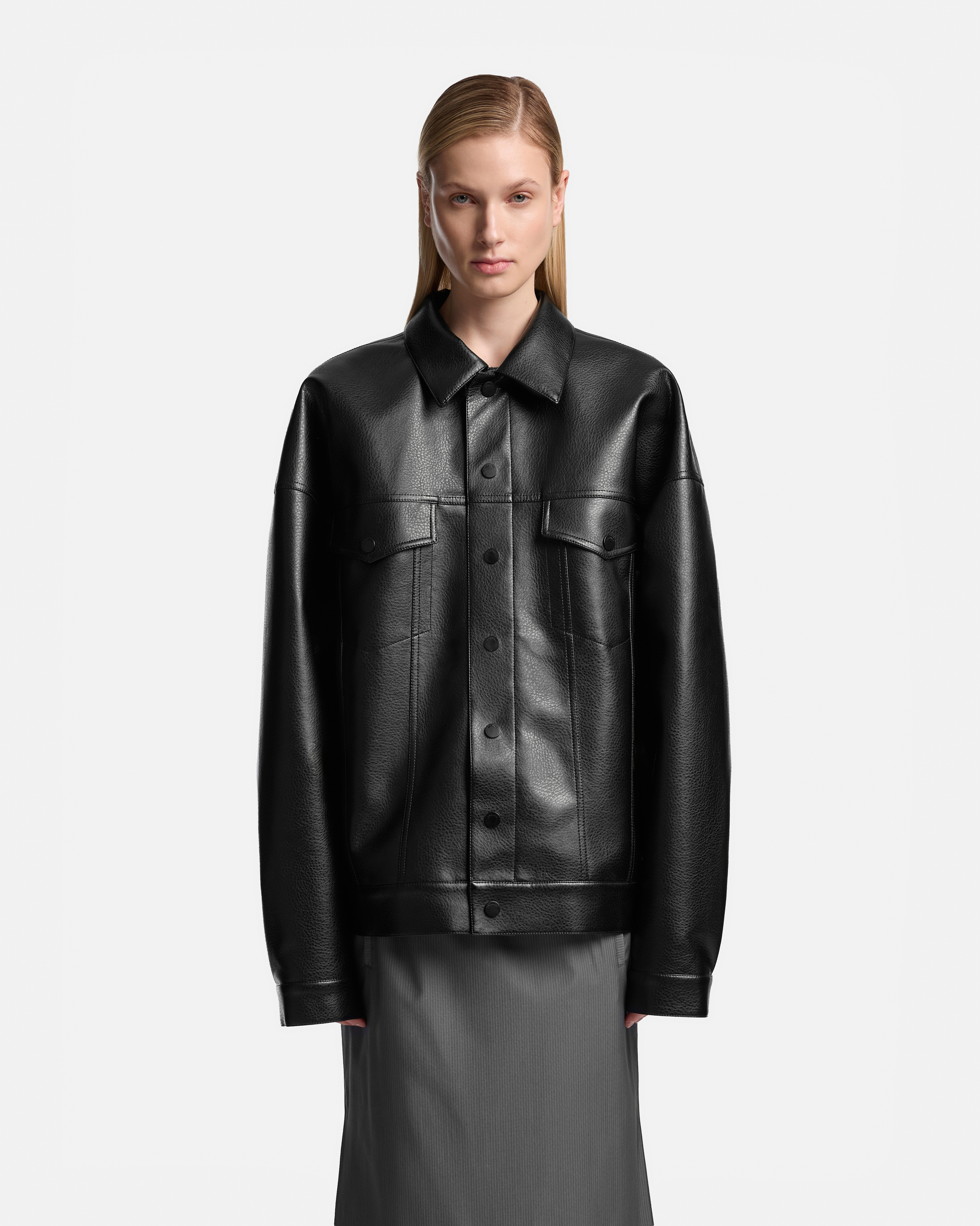 ДЖИНСОВКА ИЗ ЭКОКОЖИ