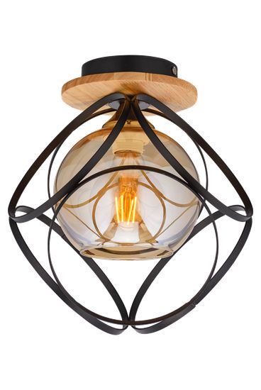 4783/1H BK+COPPER (1/10) Люстра (RL)