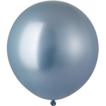 Шар латексный Glossy Хром 61 см (Голубой)