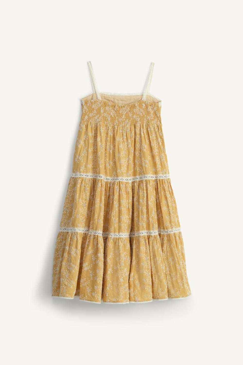 ZARA ПЛАТЬЕ В ЦВЕТОЧЕК - LIMITED EDITION, ГОРЧИЧНЫЙ